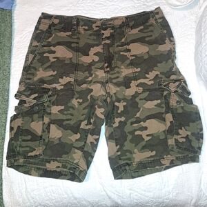 Camo cargo shorts
